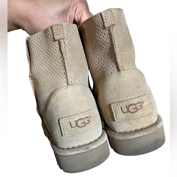 Ugg Classic Tawny Unlined Mini Perforated Boots - Picture 10 of 12